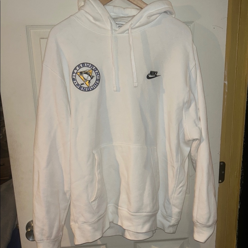 Nike Pittsburgh Penguins White Hoodie for Men